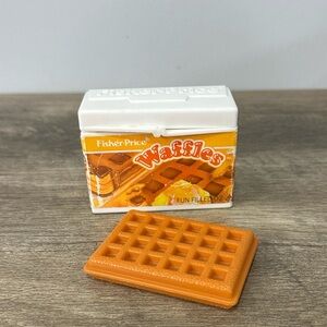 Fisher Price Fun With Food Waffle Box With One Waffle 1987